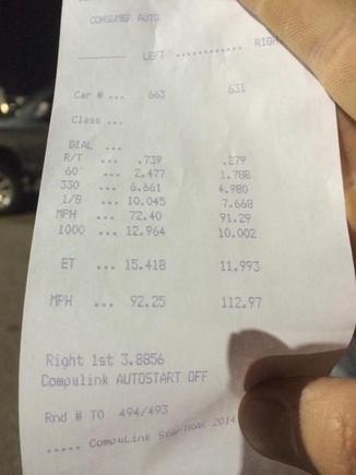 NEW PB time slip!!