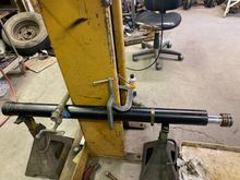 Getting the cap off of the cylinder, required me to "clamp" it to the lift post. (This cylinder is HEAVIER THAN IT LOOKS, in the pictures!