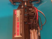 The chassis with Li-Po power.