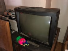 This used to be my tv. 26” Mitsubishi. First thing I bought when I started working full time in 1988. Lasted till 2010. Then lost power. Sound still worked, but picture never came back. 

I’ve used that other tv for 2 years. Previous one was even smaller. This monster going to take getting used to. I’m curious what PS2 looks like. Never played on screen this big. 