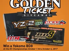 So you are telling me there is a Chance. A Chance for what.... Thanks to our Title Sponsor A Main Hobbies, it will be Willy Wonka time at the IIC to see who is going to get the Golden Ticket. Each racer when they pick up their goodie bag at registration will have a chance, a chance to get the 1 Golden Ticket from from A Main Hobbies which will win them a Brand New Yokomo BD8 Kit signed by Regining World Champion Ronald Volker. It is another great benefit racers get for being part of the Internat