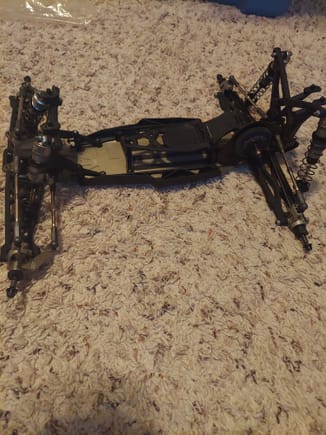 Chassis with some aluminum parts, after market slipper