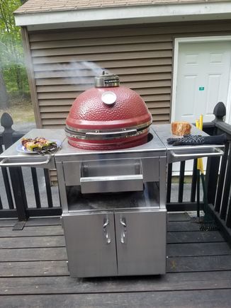 We even smoke pizza