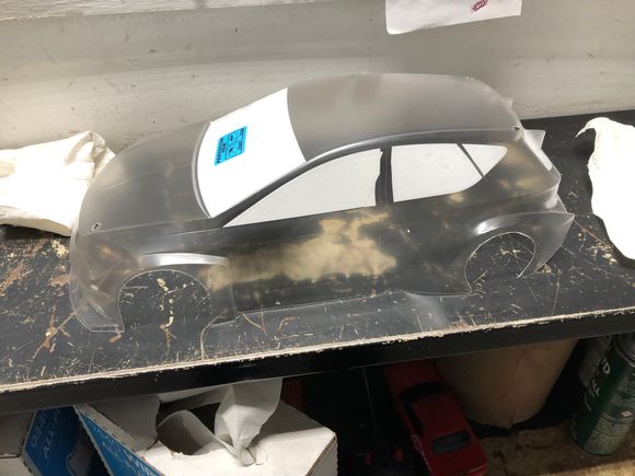 Caught mistake cutting window stickers in time to make it even worse with attempted fix. 