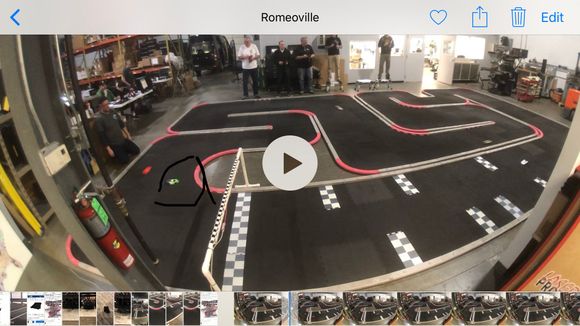 Yellow car. He’s running in the low 8’s for laps. The rest are in the 7’s. He’s trying a complete different setup now. I don’t know the full setup other then the motor. He was previously running the 5600kv. Just decided to try something different  He’s the one on the right, and one of the Sidewinderz brothers 