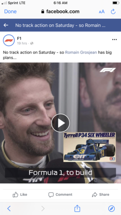 The French driver for the “American” F1 team built the 6wheeler while they were down for the typhoon 