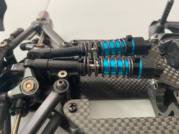 Tamiya aluminum hop-up optional shocks. 