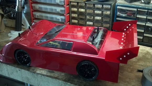 late model body painted waitin on decals