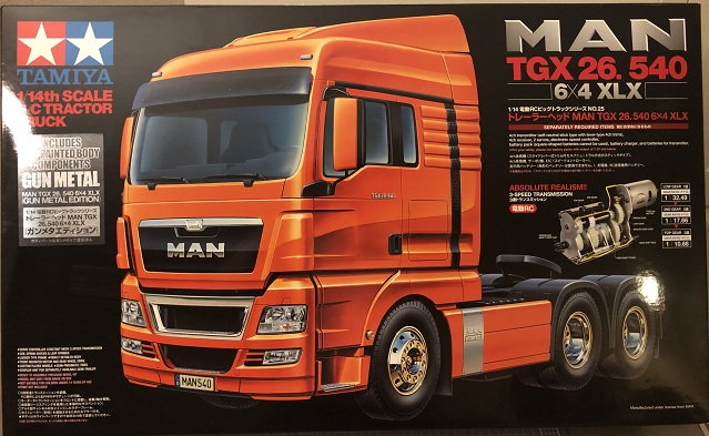 Tamiya 1/14 RC Tractor Truck - MAN TGX 6x4 XLX (Gun Metal Edition