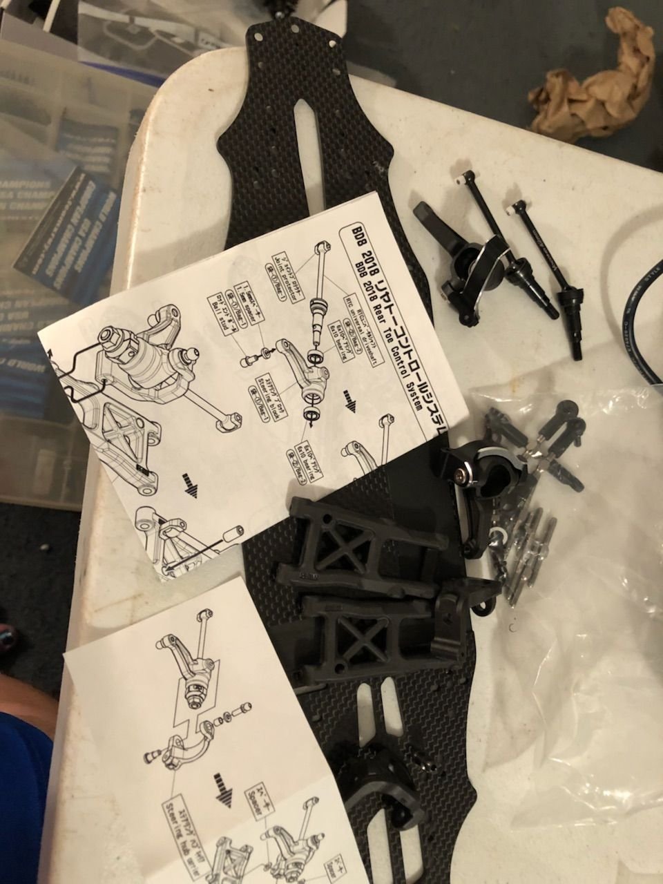 Yokomo BD8 2018 RTC Rear Toe Control System/carbon chassis R/C Tech