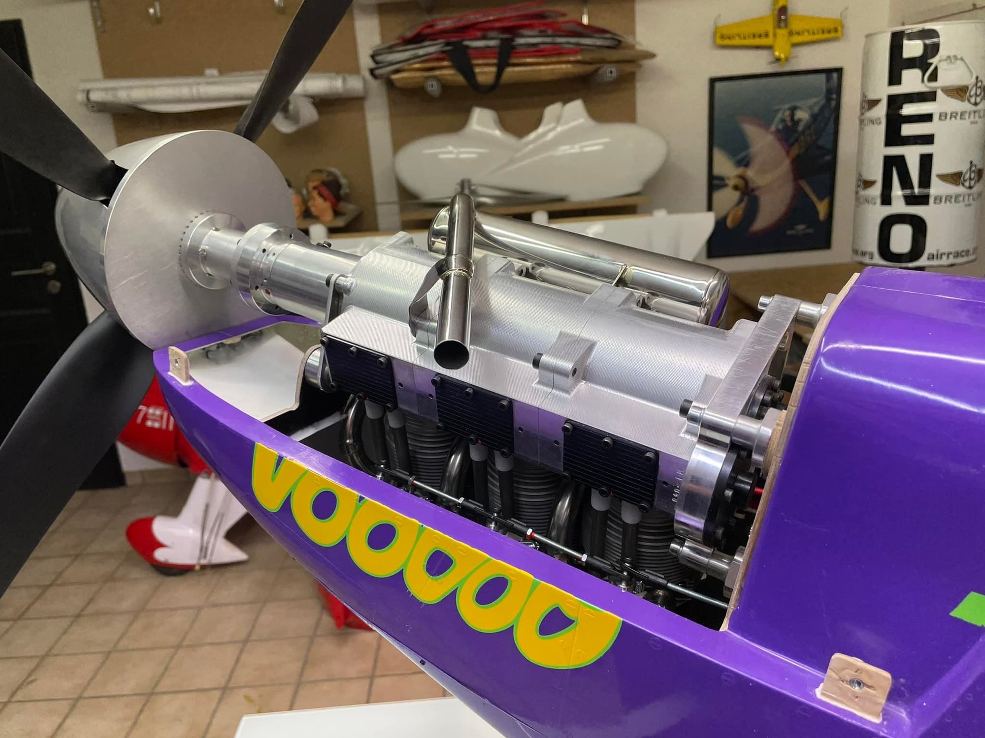 CARF P51 Voodoo RENO Racer powererd by a KOLM 230 3cyl. inline Page 3