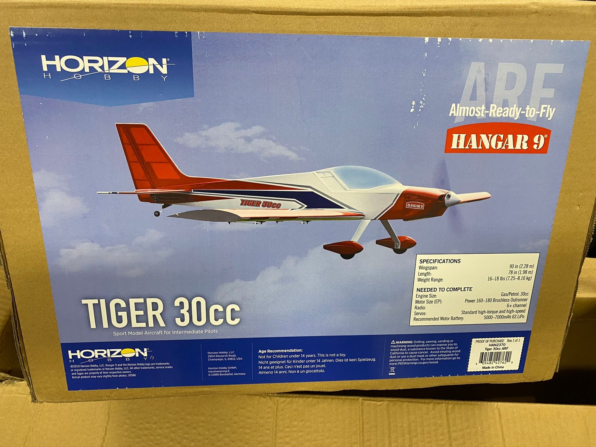 Tiger 30cc 90" ARF, from Hangar 9 RCU Forums