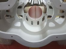 Fuselage main section also treated with BVM Heat shield.
It is not mandatory for the heat in this area isn't too high.
I did use it to give some protection to the body in case of fuel leakage and i just love the white finish in airplanes internal areas...  