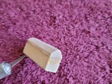 Block mounted at about 45°