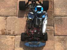 Nitro RS4 2 Racer 25/34 gearing 41015 header Mega Efra 2033 pipe Serpent mounts Novarossi 24069 carb 9mm Venturi Revo air filter Losi LST bell with steel bell gear and x01 spur 