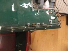 Main deck rails are string will use brass rod.