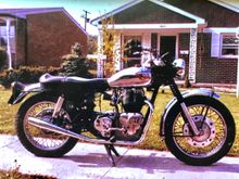 Here is a pic of the 1968 Royal Enfield Interceptor MK-1A. The engine is a 1970 Series II   
Will 

