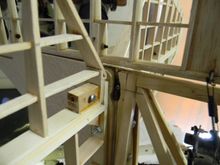 Elevator control linkage.