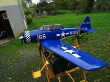 Flair Harvard powered by an OS 61FS. I have to admit that I bought this model, I didn't build it but don't tell any of my French colleagues! 