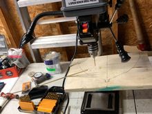 I invested in a Drill Press and some new drill bits.  My first few tries drilling Brass did not go well.  I got some 118 degree drill bits and filed off the curl.  Set the Drill press to it's lowest speed, and I got nice clean holes.