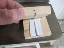 A small strip of Polystyrene is placed between the dies and heated with a heat gun.  Simply align the two dies and press!