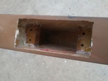 The aft block is up against the vertical spar. I have yet to round a spot into the block for the servo wire.