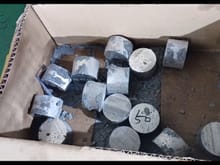 Aluminum round rod pieces for making bogie wheel connection joints