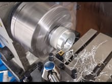 External diameter machining of joint to fit the internal diameter of the bogie wheel