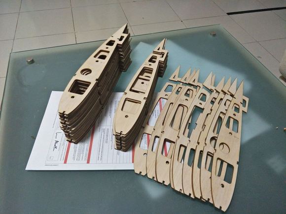 Cut two sets of ribs.