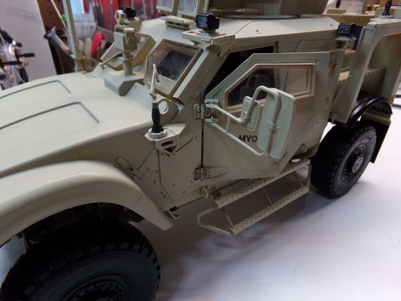 Repaired M-ATV driver side door.