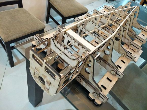 on the jig upside down