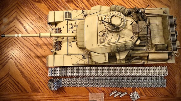 DKLM metal Centurion tracks for 1/16 Tamiya Centurion tank. 