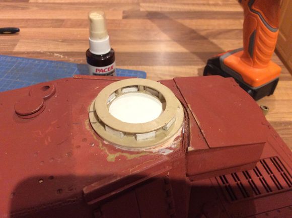 Slightly different view showing scratch built hatch lid.