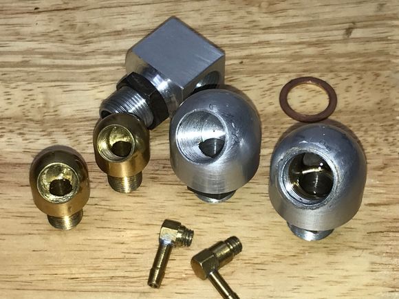 If you or someone you know has access to a lathe, machined elbows are another option.

    The round nosed can be made for in-between angles.