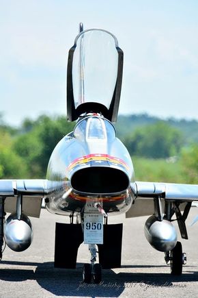 Lewis Patton’s Big Xtreme ARF F-100 Super Sabre just completing a mission. 