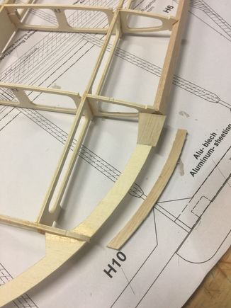 I did the leading edge terminations exactly like I did it on the main wings.  Don't really understand how they wanted it otherwise! The piece I added is balsa for sanding ease.  It works out great.