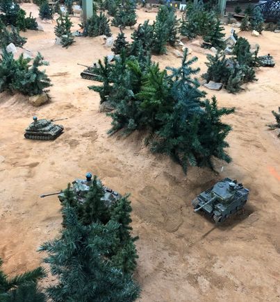 In the heat of battle
