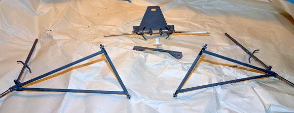 Complete fully articulated Fun Cub landing Gear set.