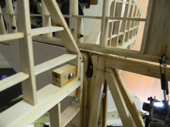 Elevator control linkage.