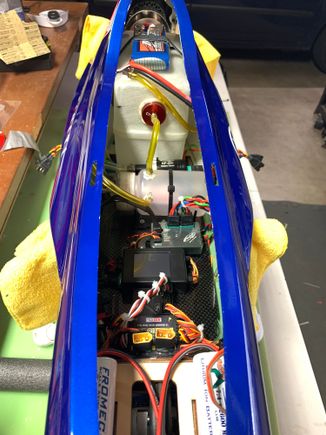 Here is my setup with CB200/cortex pro. This gives a CG about 195. I have another mini with Powerbox Mercury SRS and similar battery placement, which flies nicely for me. I understand many prefer the CG farther aft. If you are new to jets I urge you to start farther towards the front end of the recommended range and slowly work your way back. 