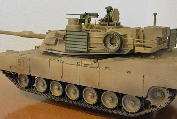 HL Abrams, modeled several years prior to the Tamiya Abrams.