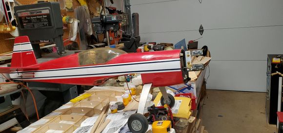 Fuse - estimated rudder hinge line to spinner tip 50 inches or less