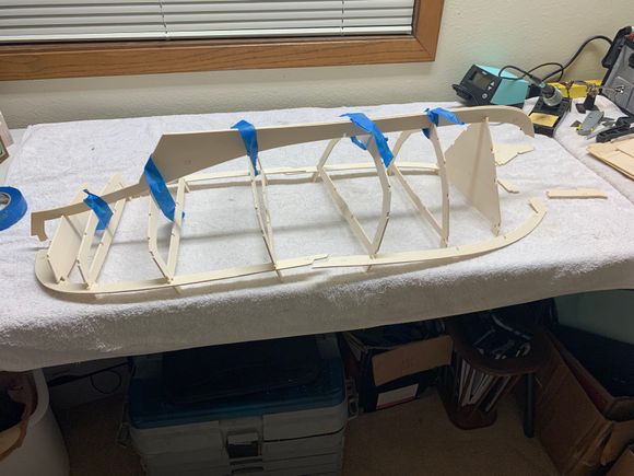 Tuesday Night test fitting parts, time for bed.