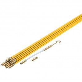 1/4" fiberglass rod extrentions with brass fittings that will last a lifetime.