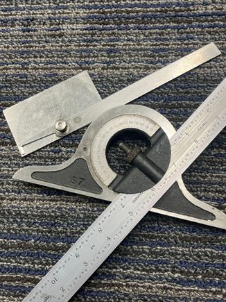 You can get pretty close with these. A Vernier Bevel will get you closer. I gave my Vernier to my son before I retired. They cost about $500 and I no longer need to work that close.

     Your best bet however involves Trigonometry;)
