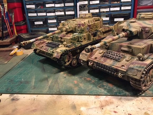 The Panzer IV, 333; doesn't have decals on it, all the markings are painted on. 