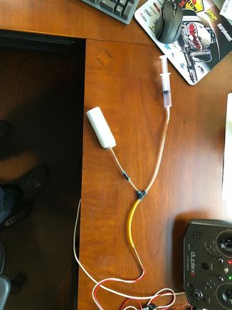 Pitot airspeed test rig with the Jeti MSpeed sensor