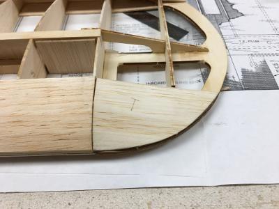 At this point, I installed the LE sheeting wing tip extensions, both top . . .