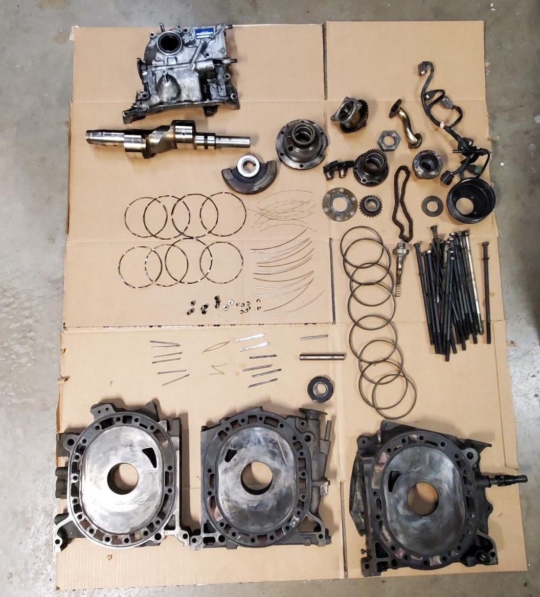 Engine - Internals - 13B-REW Parts, Eccentric Shaft, irons, etc. - Used - 1993 to 2002 Mazda RX-7 - Santa Barbara, CA 93117, United States