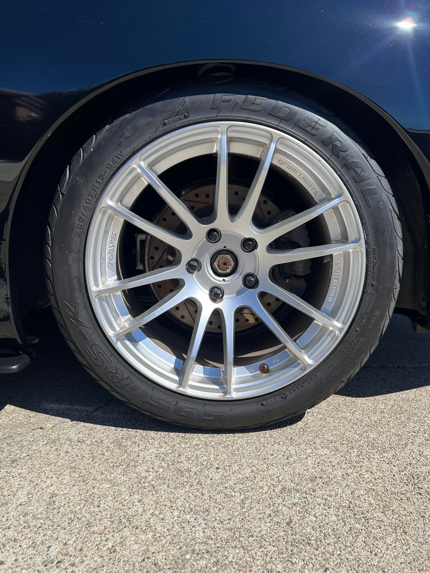 Wheels and Tires/Axles - Gram Lights 57Xtreme 17x9 +40 with 255/40-17 Federal RS-Rs - Used - All Years Any Make All Models - Millbrae, CA 94030, United States